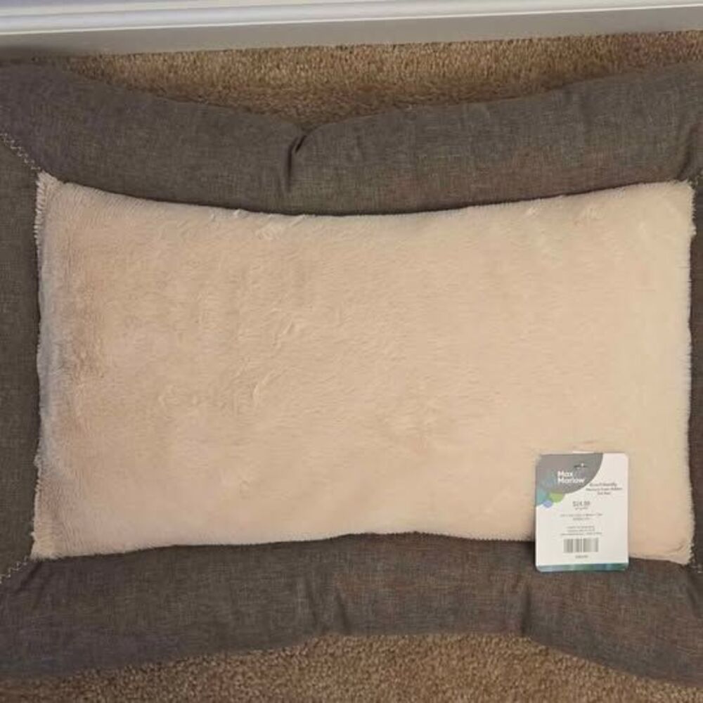Memory foam bolster pet bed